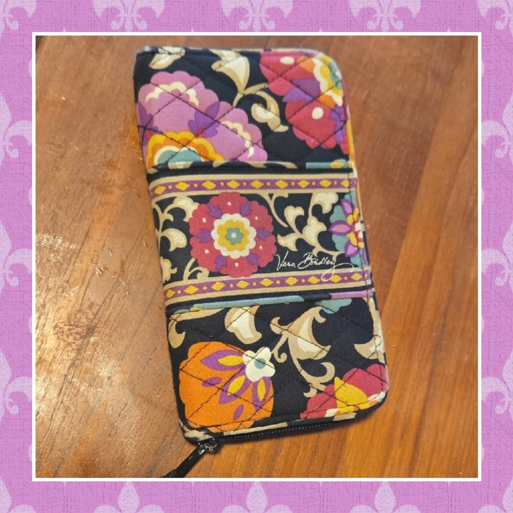 Vera Bradley Multicolor Floral Zip Wallet